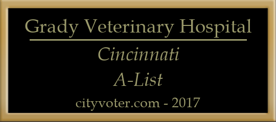 Grady Veterinary Hospital Recognized in 2020 Best of Cincinnati Awards