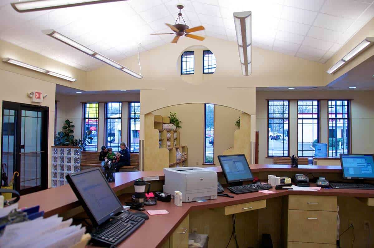 Front Desk and Waiting Room