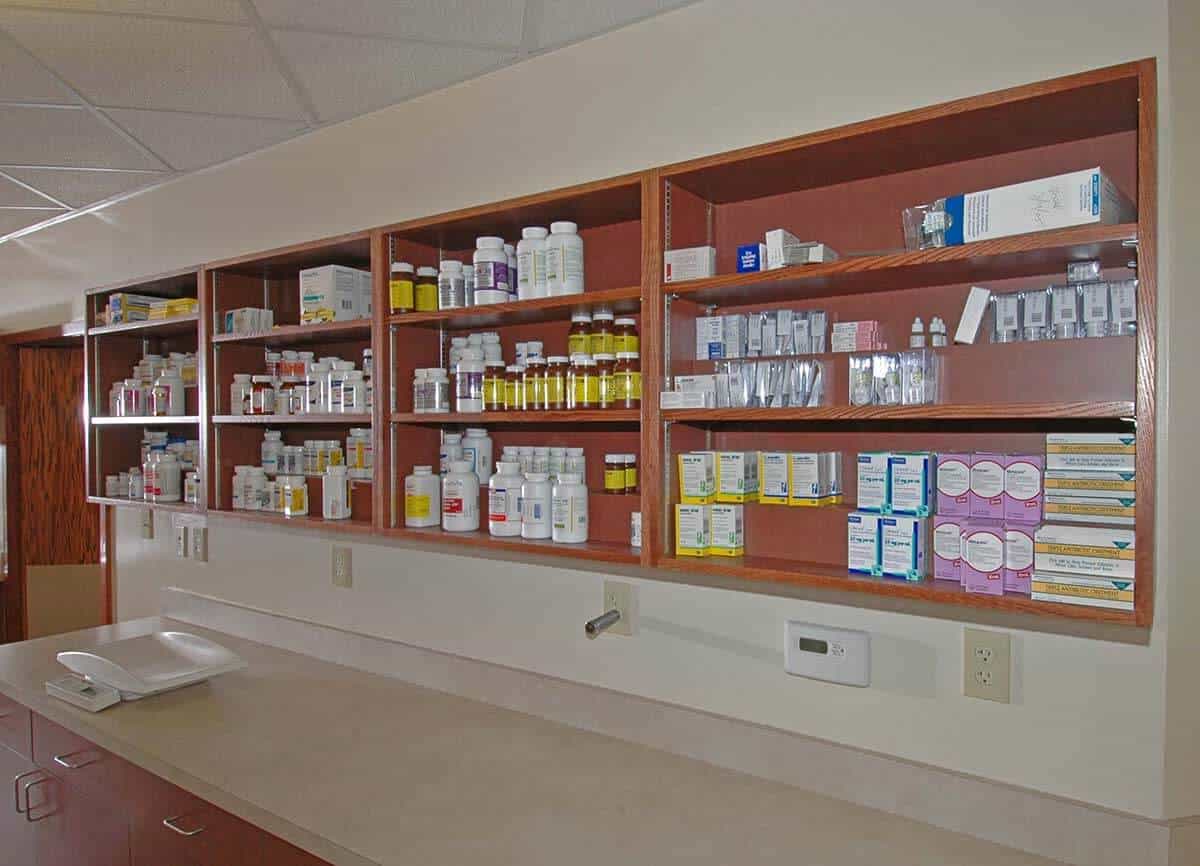 Our pharmacy wall